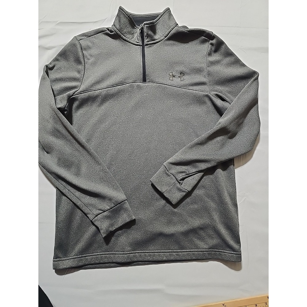Under Armour Cold Gear Men's 1/4 Zip Pullover Long Sleeve Small Top Gray